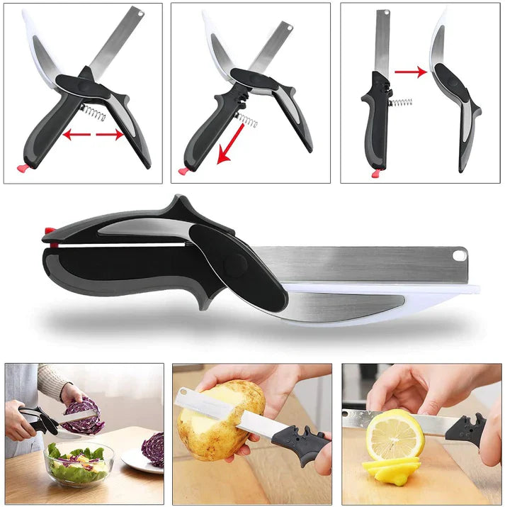 6 IN 1 Kitchen Scissor Cutting Board