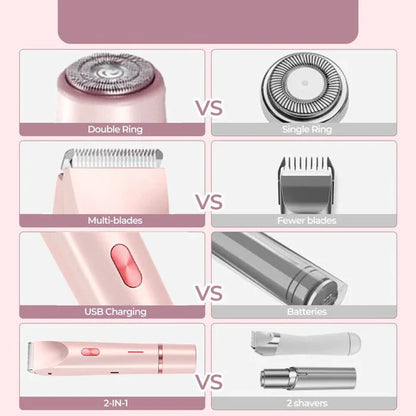 SilkEdge™ - 2 in 1 Painless Bikini & Facial Hair Trimmer