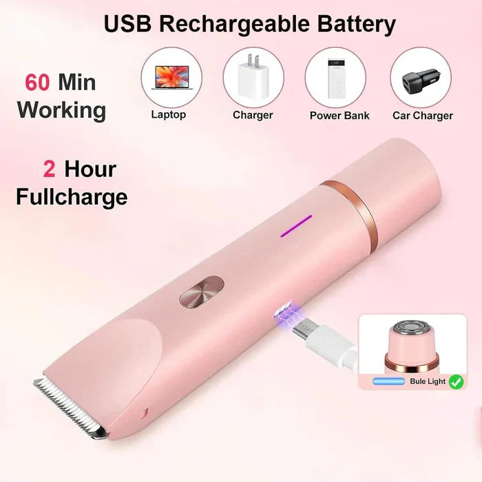 SilkEdge™ - 2 in 1 Painless Bikini & Facial Hair Trimmer