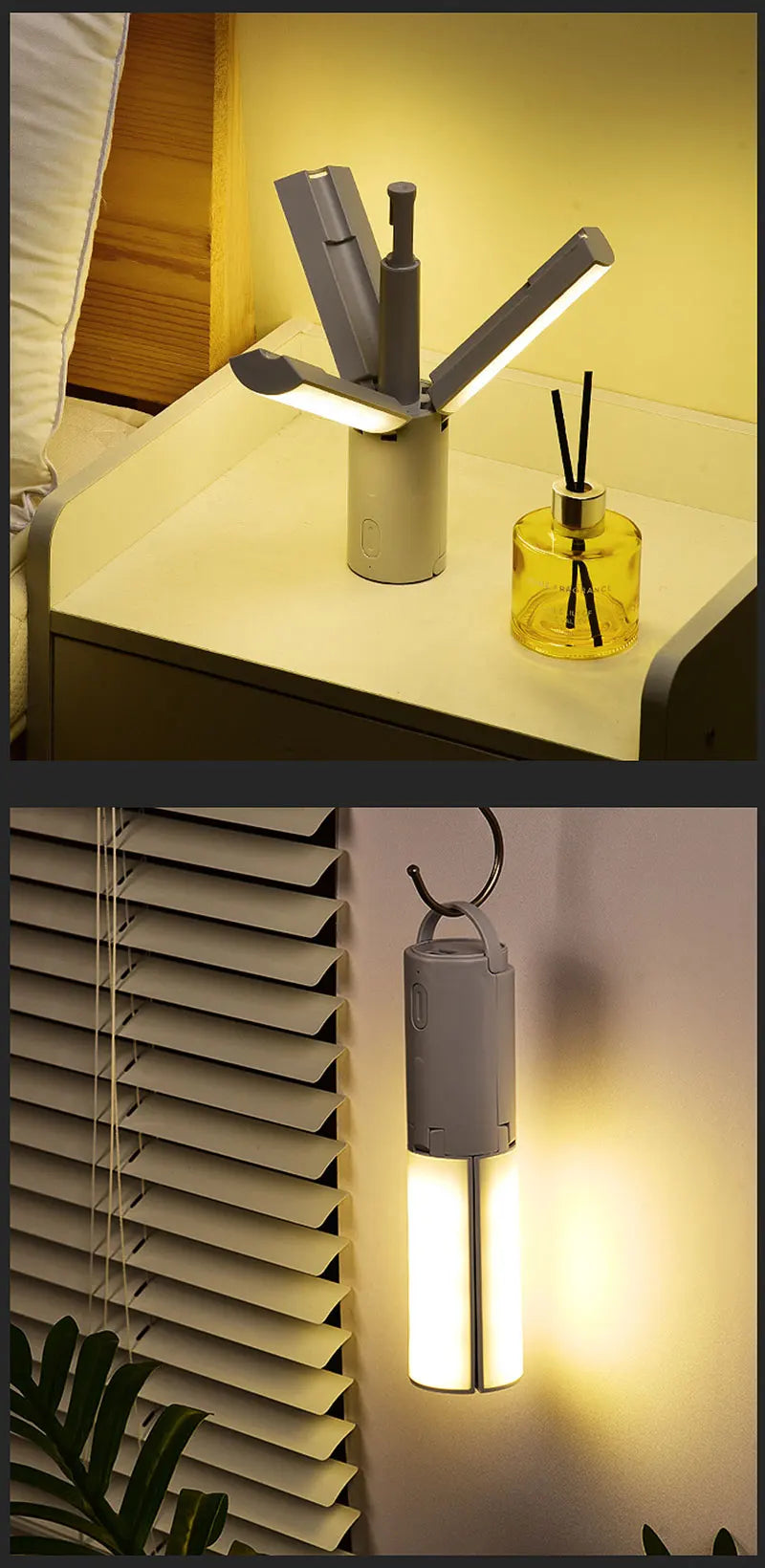 LumeFold™ - Portable Folding LED Camping Lantern – Rechargeable & Versatile