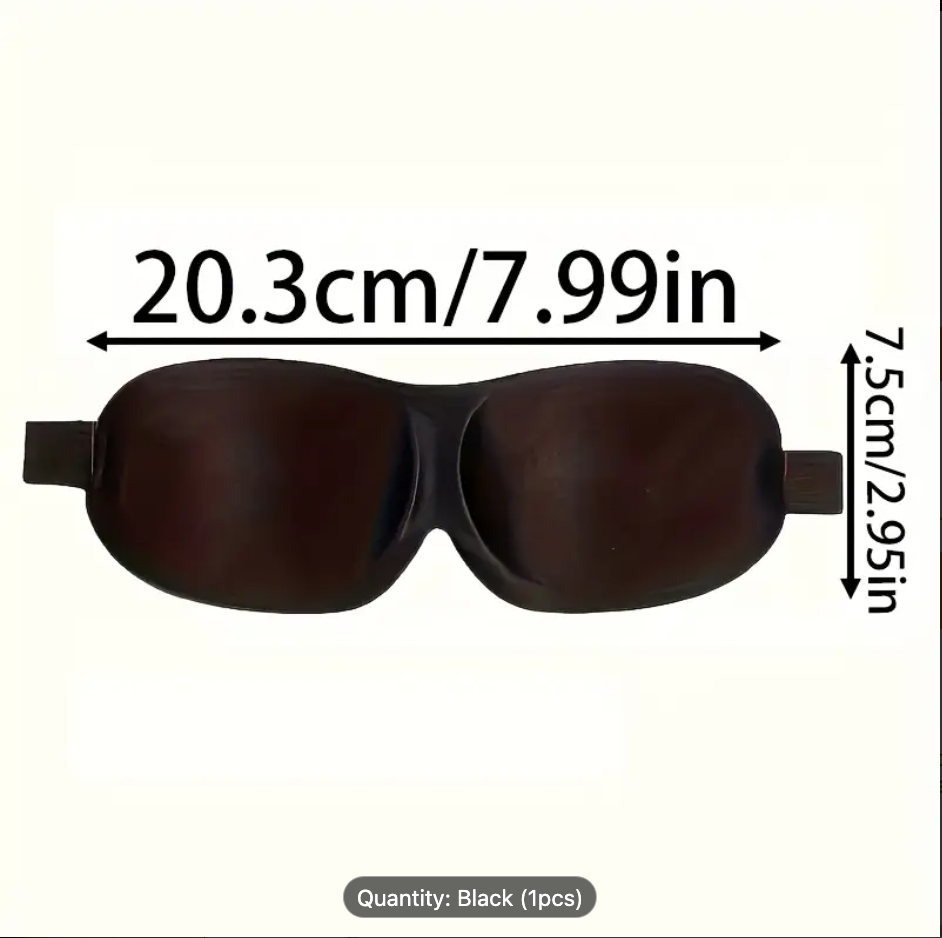 3D Contoured Sleep Mask, Deep Sleep 3D Mask