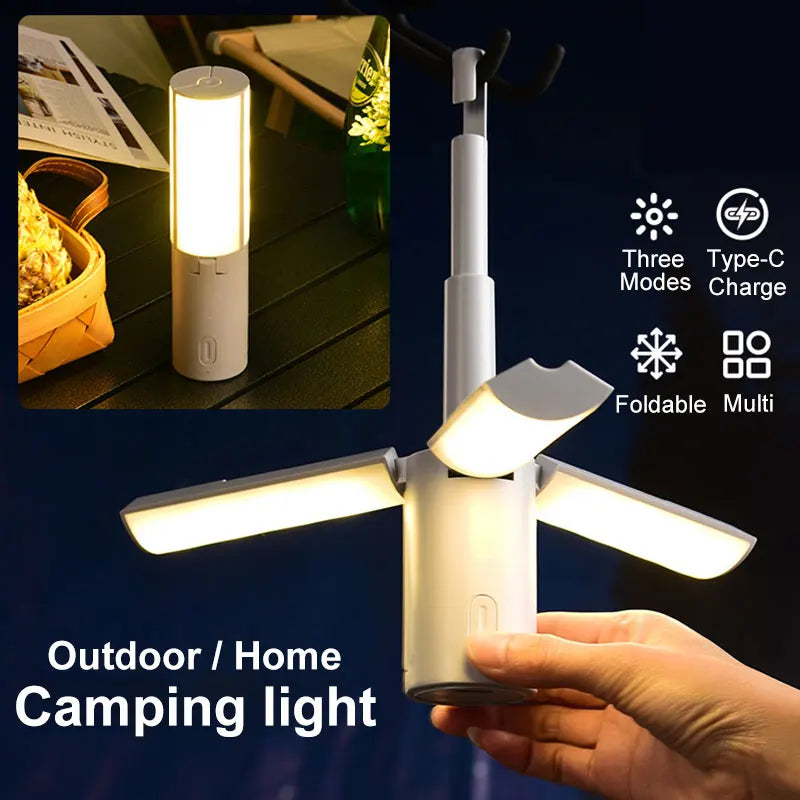 LumeFold™ - Portable Folding LED Camping Lantern – Rechargeable & Versatile