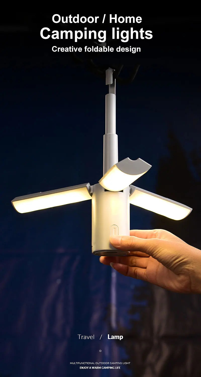 LumeFold™ - Portable Folding LED Camping Lantern – Rechargeable & Versatile