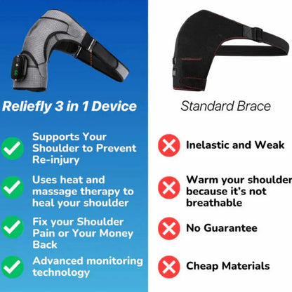 UltraVibe™ Heated Shoulder Wrap (Instant Relief)