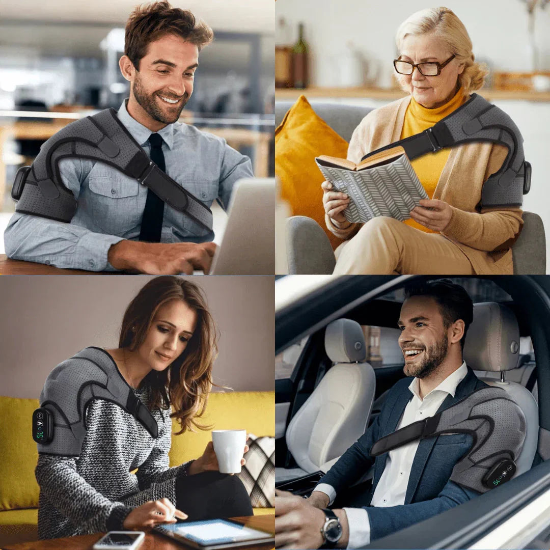 UltraVibe™ Heated Shoulder Wrap (Instant Relief)